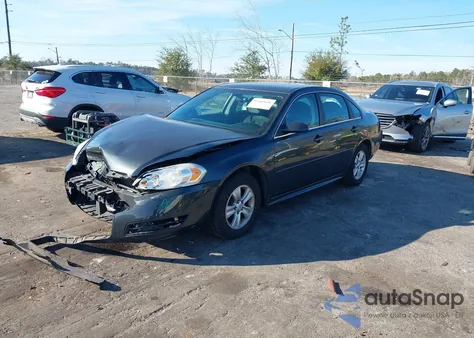 2012 Chevrolet Impala Ls из США, поврежденный, VIN 2G1WF5E33C1299560